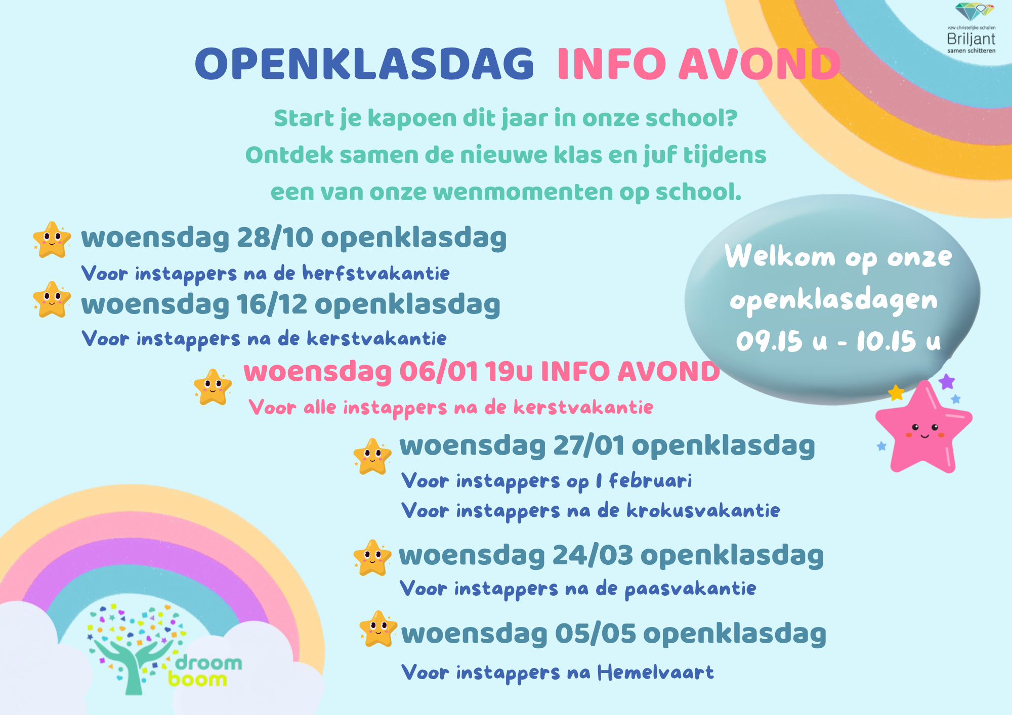 Openklasdag + Infoavond